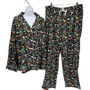 BedHead Pajamas Japanese Garden Greek Floral Size 1X 100% Organic Cotton